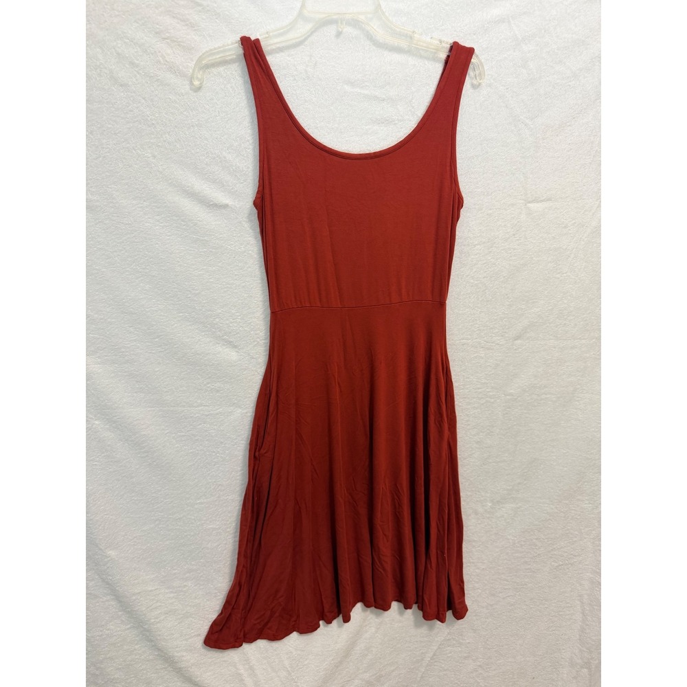 Olivia Rae New York Rust Red Sleeveless Skater Dress with Pockets J-15026 Mens M